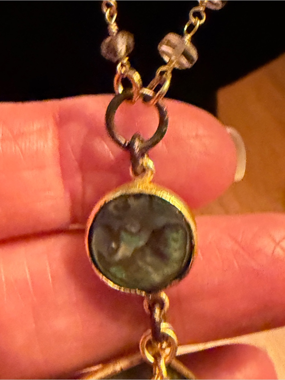 Catherine Page Gold-Tone Stone & Charm Layered Pendant Necklace in Gold - Picture 3 of 9